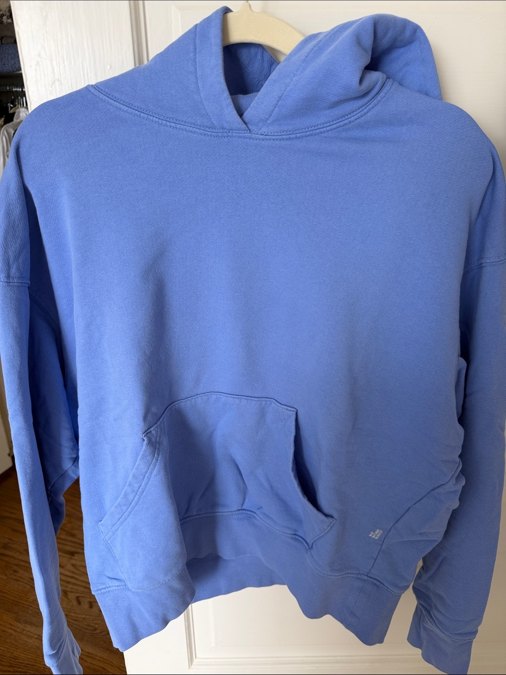 We Wore What Blue Pullover Hoodie - Casual Everyday Sweatshirt